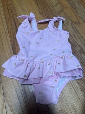 Pink Ruffle Star One-Piece Swimsuit